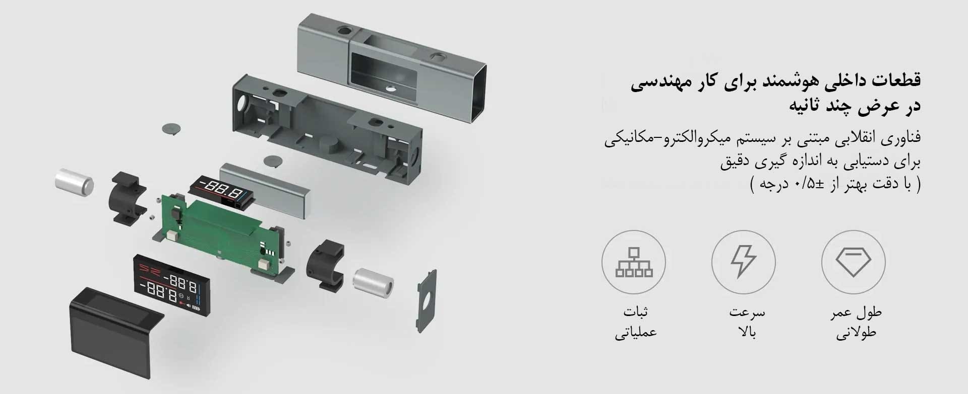 تراز و زاویه سنج لیزری شارژی شیائومی DUKA LI1» فروشگاه اینترنتی بروز آی تی