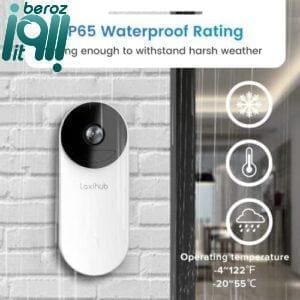 زنگ درب هوشمند آرنتی ;Arenti Laxihub BellCam 1080p Battery Video Doorbell