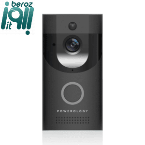 زنگ درب تصویری هوشمند پاورولوژی ,Powerology Smart Video Doorbell PSVDBBK فروشگاه اینترنتی بروز آی تی