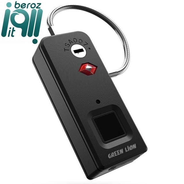 قفل اثر انگشتی گرین لاین Green Lion Mini Fingerprint Padlock GNFPPDLKBK