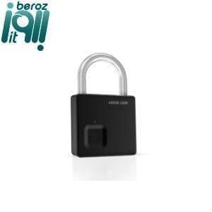 Green Lion Fingerprint Padlock GNMINIFPPDLKBK