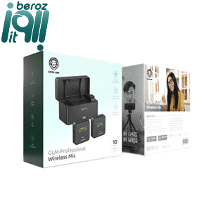 میکروفن یقه‌ ای گرین لاین Green Lion GLM-Professional Microphone  دارای 2 فرستنده