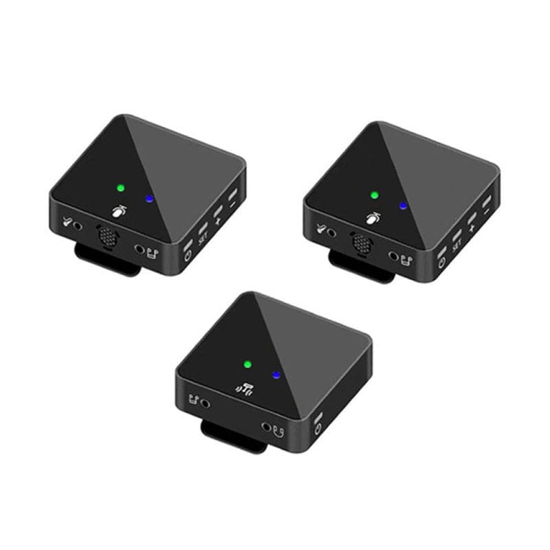 میکروفن بی سیم مدل دو کانال wireless microphone SK750 بسته 3 عددی