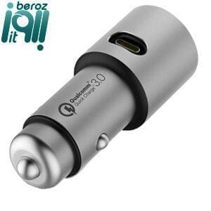 شارژر فندکی  مدل CZCDQ02ZM QC3.0 فست شارژ دارای پورت USB-C